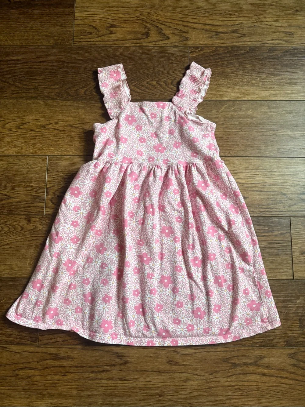 Vintage Y2K 2000s Gymboree Leapin Lily Pad Pink Floral Dress Size 6